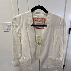 Cream Women's Blazer by Cartonnier Anthropologie